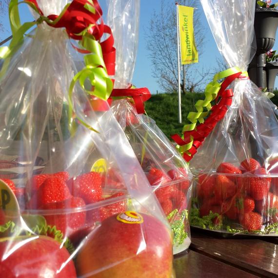 kleurrijk gevulde toefzak